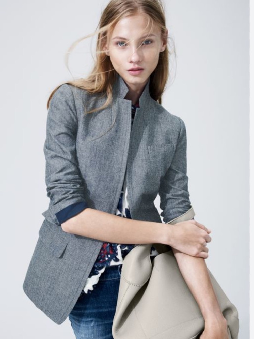 J.CREW REGENT BLAZER IN LINEN